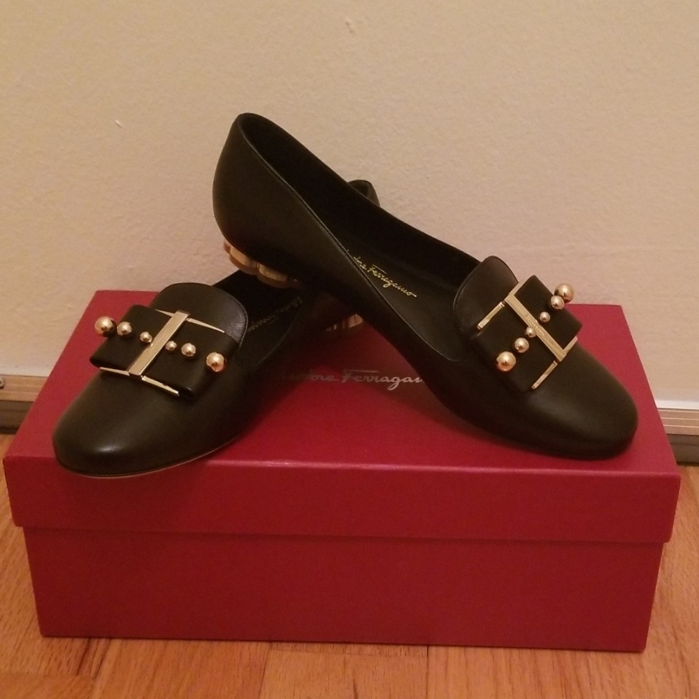 Salvatore Ferragamo black loafer